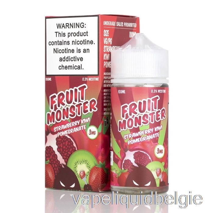 Vape Vloeistof Aardbei Kiwi Granaatappel - Fruitmonster - 100ml 3mg